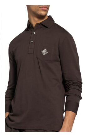 Ralph Lauren Purple Label Piqué-Poloshirt braun