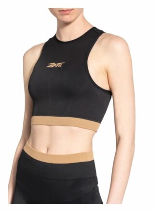 Reebok Cropped-Top Seamless schwarz