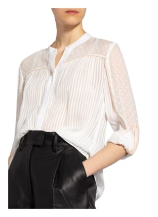 Reiss Bluse Cora Mit Spitzenbesatz weiss
