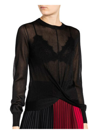 Reiss Blusenshirt Steph Mit Glitzergarn schwarz