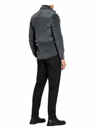 Reiss Cord-Overshirt Maldini blau