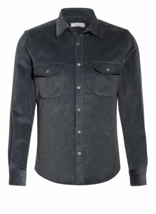 Reiss Cord-Overshirt Maldini blau