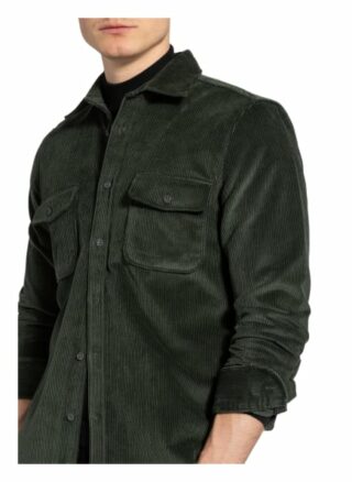 Reiss Cord-Overshirt Maldini gruen