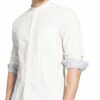 Reiss Cordhemd Montrose Regular Fit Mit Stehkragen weiss