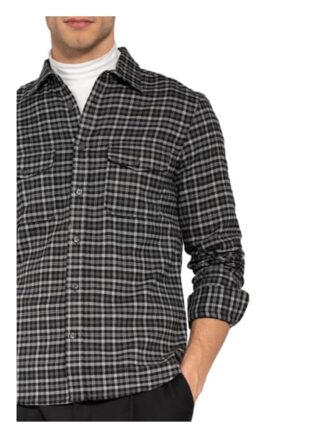 REISS Ash Casual-Hemd Herren, Grau