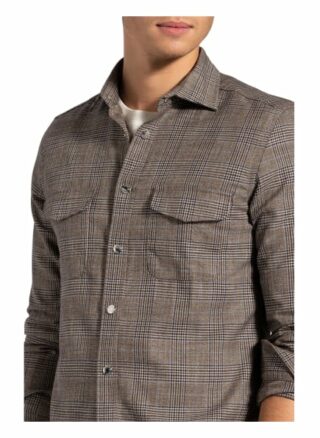 Reiss Hemd Peaky Regular Fit braun