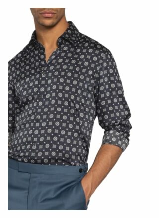 REISS Pelosi Casual-Hemd Herren, Blau