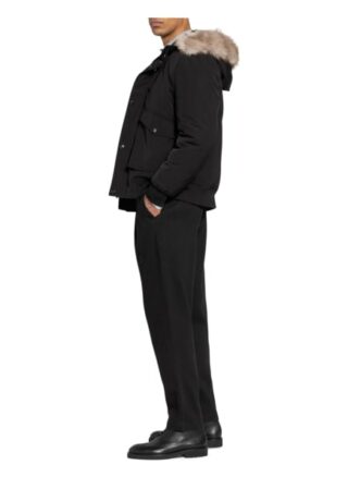 Reiss Jacke Cromwell Mit Kunstpelzbesatz schwarz