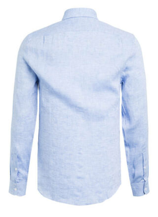 REISS Ruban Leinenhemd Herren, Blau