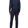 REISS Ruban Leinenhemd Herren, Blau