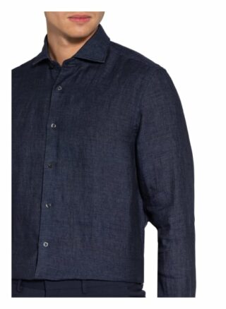 REISS Ruban Leinenhemd Herren, Blau