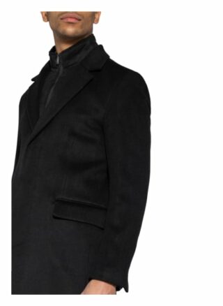 REISS Coal Blazermantel Herren, Schwarz