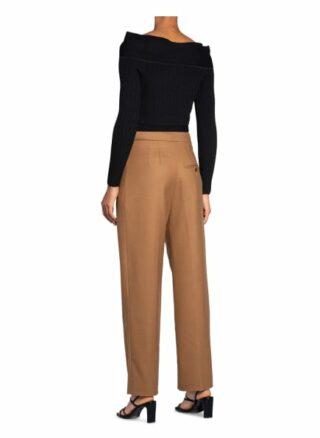 Reiss Off-Shoulder-Shirt Tate schwarz