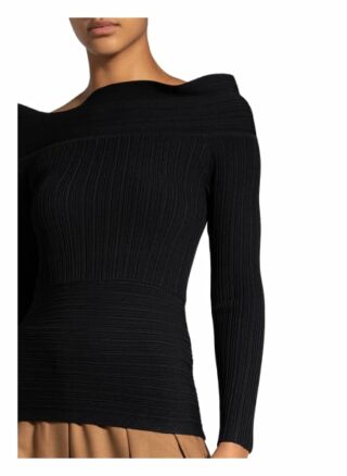 Reiss Off-Shoulder-Shirt Tate schwarz