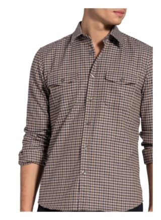 REISS Buck Overshirt Herren, Braun
