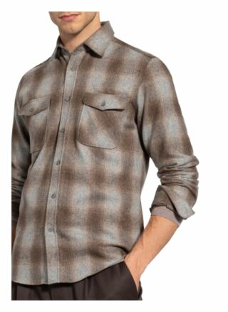 REISS Rodgers Overshirt Herren, Braun