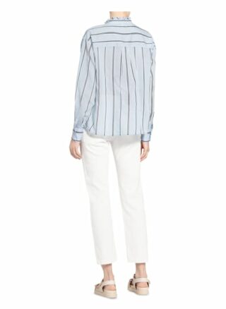 Reiss Oversized-Bluse Avera Mit Rüschenbesatz blau