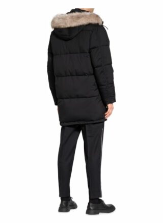 Reiss Parka Saunders schwarz