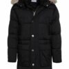 Reiss Parka Saunders schwarz