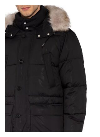 Reiss Parka Saunders schwarz
