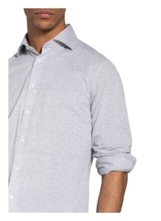 Reiss Piqué-Hemd Gale Slim Fit grau