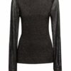 Reiss Pullover Mit Glitzergarn schwarz