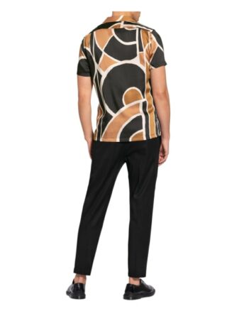 Reiss Resorthemd Deco Regular Fit braun