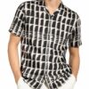 REISS Dennis Casual-Hemd Herren, Schwarz