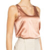 Reiss Seidentop Remey Im Materialmix braun