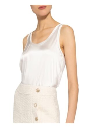 Reiss Seidentop Remey Im Materialmix weiss