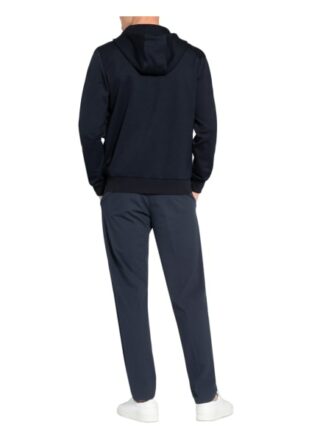 Reiss Sweatjacke Claude Im Materialmix blau