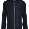 Reiss Sweatjacke Claude Im Materialmix blau