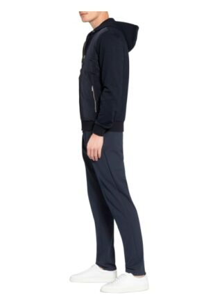 Reiss Sweatjacke Claude Im Materialmix blau
