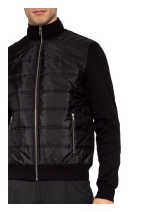 Reiss Sweatjacke Freddie Im Materialmix schwarz