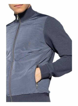 Reiss Sweatjacke Steven Im Materialmix blau