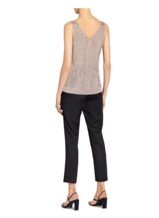 Reiss Top Alice In Metallic-Optik silber