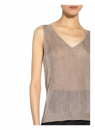 Reiss Top Alice In Metallic-Optik silber