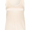 Reiss Top Riley Im Materialmix beige