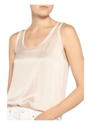 Reiss Top Riley Im Materialmix beige
