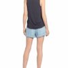 Reiss Top Riley Im Materialmix blau
