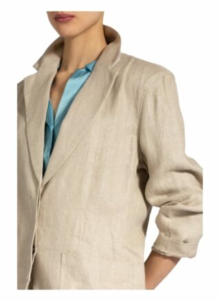Remain Birger Christensen Longblazer Helen Aus Leinen beige