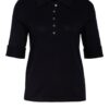 Repeat Strick-Poloshirt blau