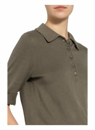 Repeat Strick-Poloshirt gruen