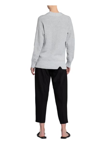 Repeat Strickjacke Mit Paillettenbesatz grau Repeat Strickjacke Mit Paillettenbesatz grau