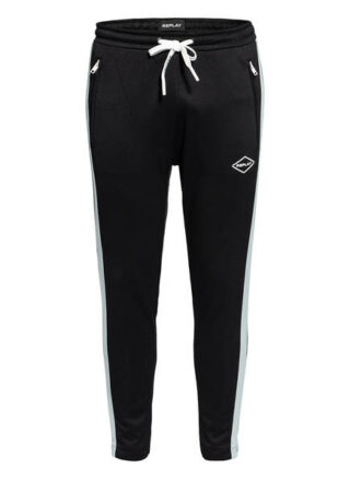 Replay Hose Im Jogging-Stil Mit Galonstreifen schwarz
