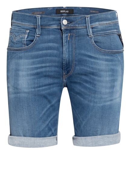 Replay Ambass Jeans-Shorts Herren, Blau