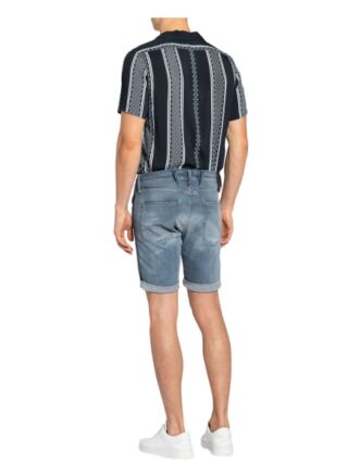Replay Anbass Hyperflex Bio Jeans-Shorts Herren, Blau