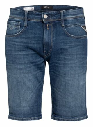 Replay Jeans-Shorts Anbass Slim Fit blau
