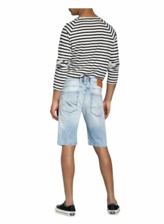 Replay Jeans-Shorts Regular Fit blau