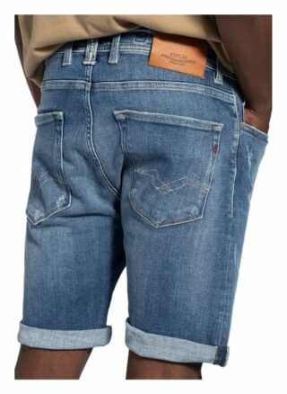 Replay Jeans-Shorts Tapered Fit blau